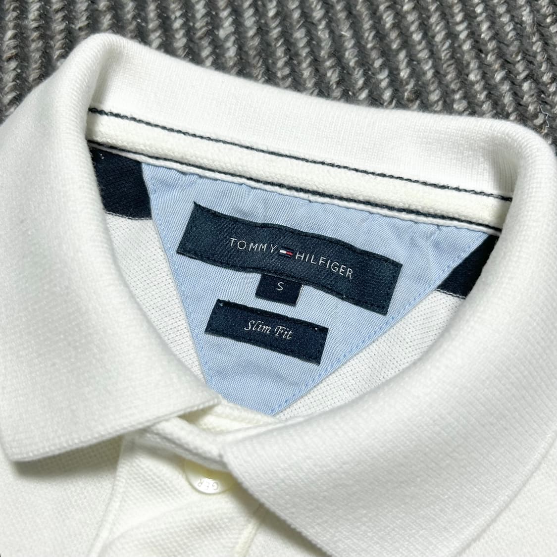 [S] Tommy 타미힐피거 스트라이프 반팔 카라티 상품이미지4