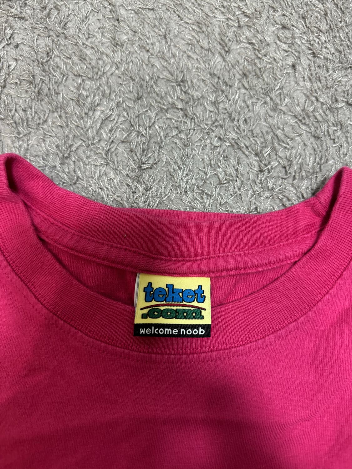 테켓 핑크 오버 티셔츠 상품이미지5