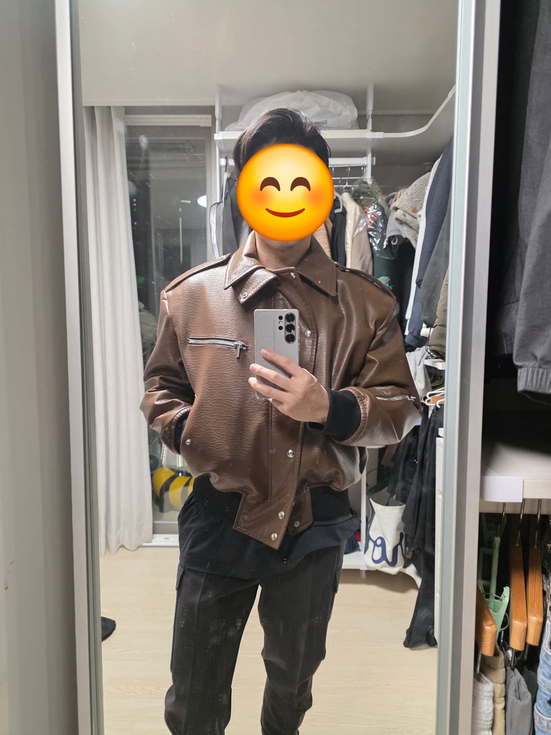 시스템옴므 파리컬렉션 레더카라집업 상품이미지9