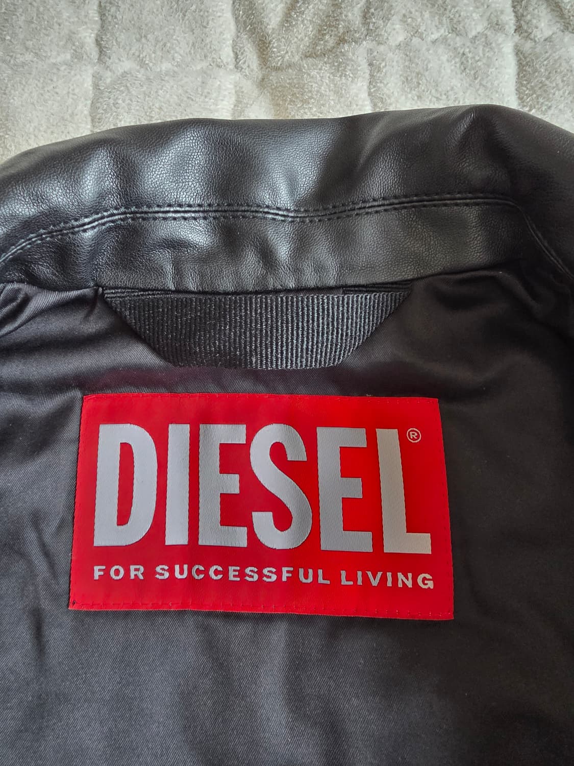 디젤 레더 바이커 자켓 상품이미지4