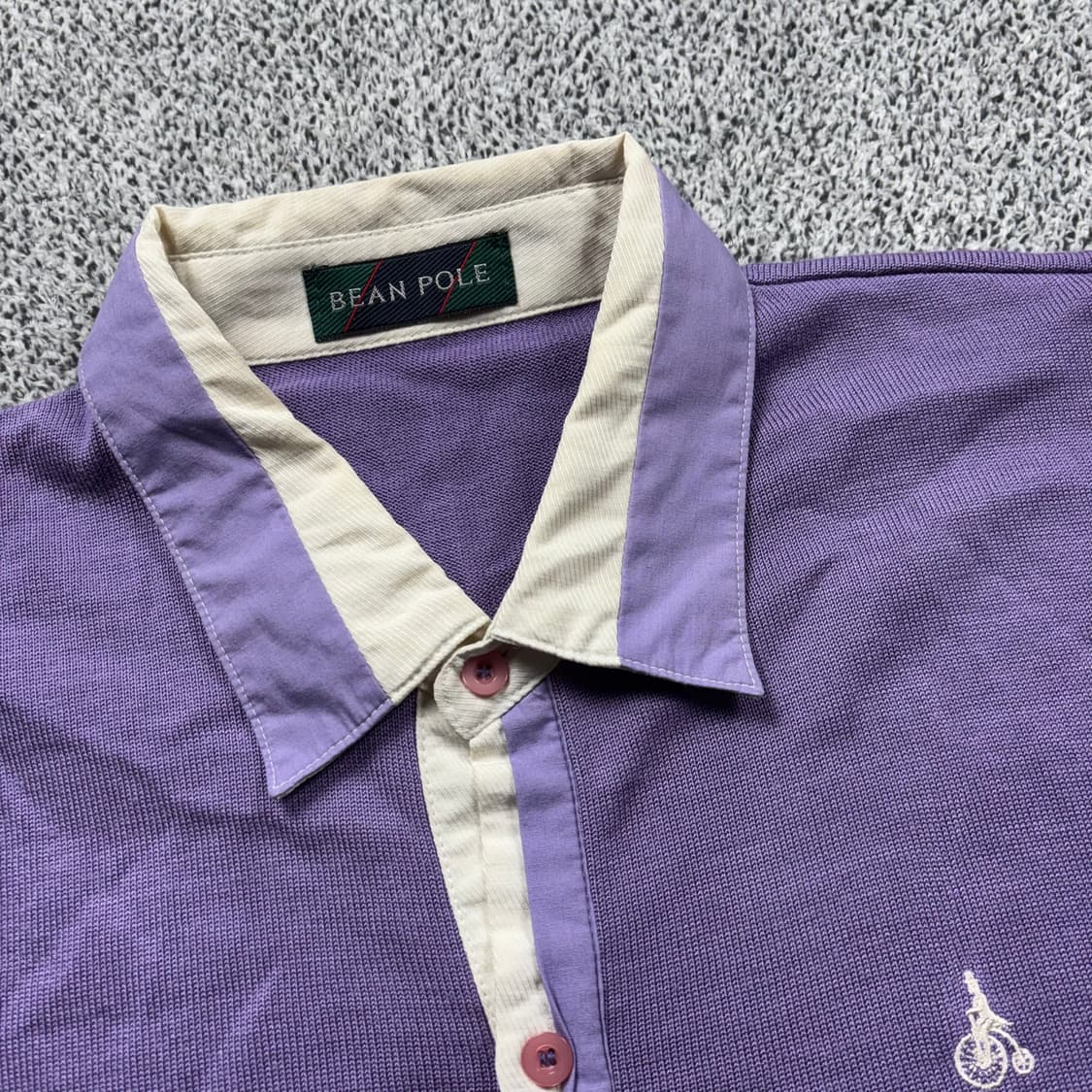 빈폴 스몰로고 투톤 미니멀 가디건 상품이미지3