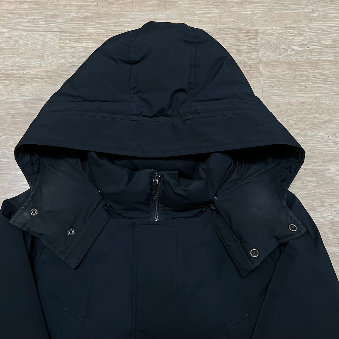 캘빈클라인 진스 덕다운 와펜 후드 롱패딩 점퍼 [다크 네이비] M/95 상품이미지2