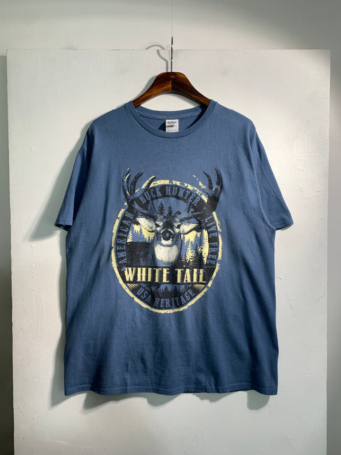 만원샵) delta 델타 빈티지 티셔츠 블루 L C244 상품이미지1