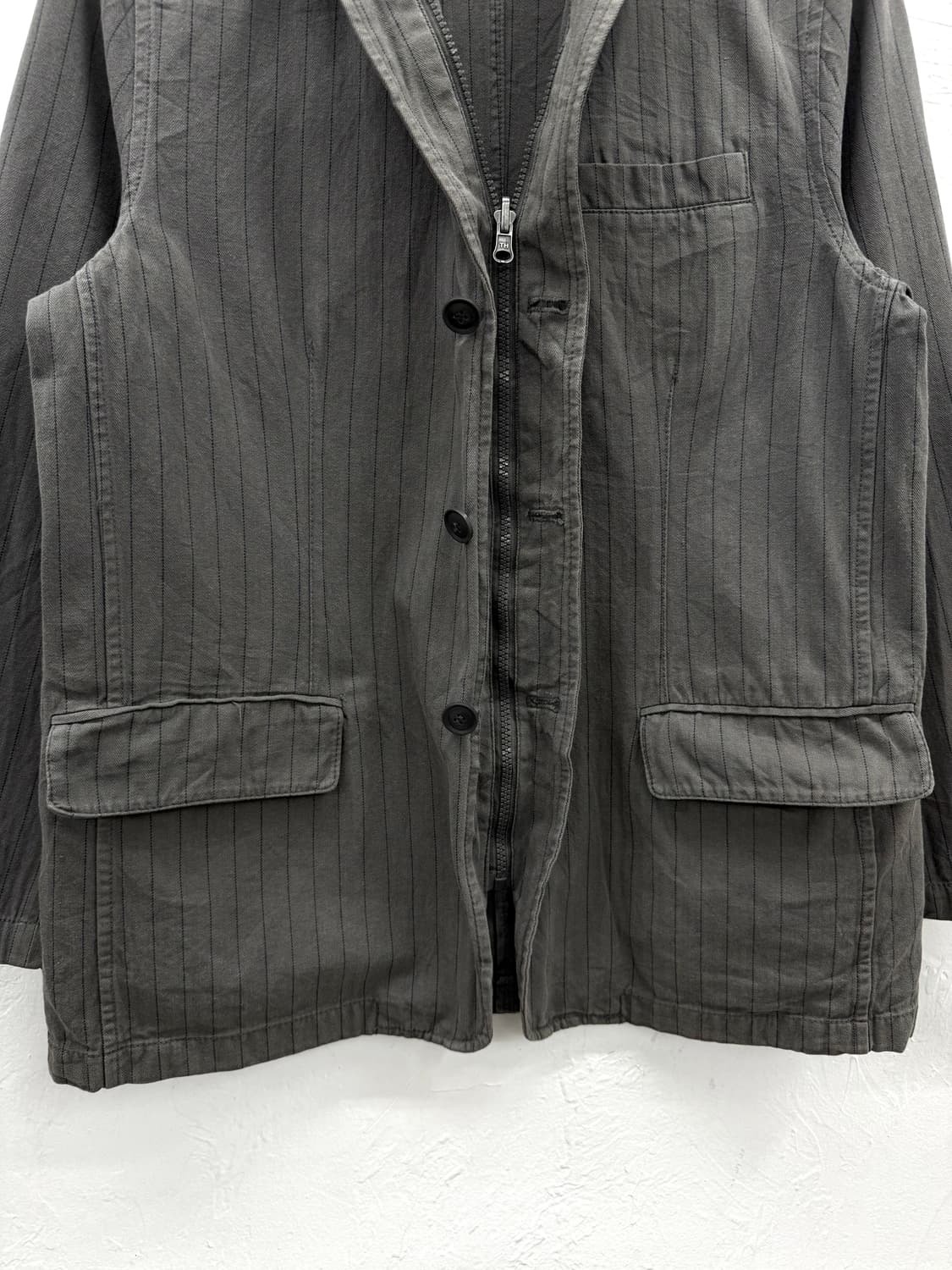 zapatear 핀스트라이프 더블 클로징 자켓 상품이미지2