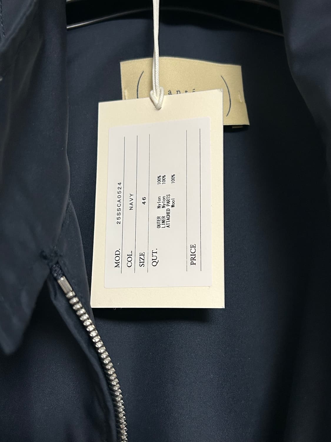 Cantate Harrington Jacket Navy 상품이미지10