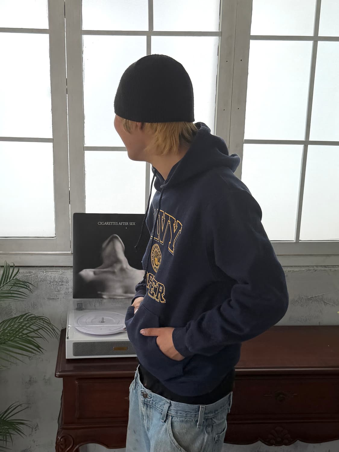 MADE IN USA 🇺🇸 NAVY 후드티 상품이미지4