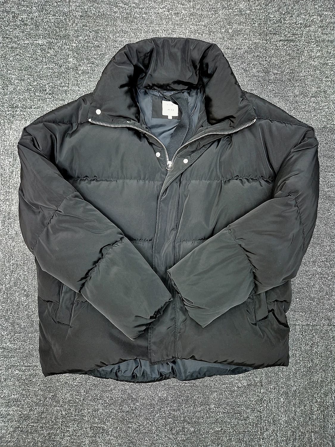 [M]<플립>블랙 패딩 점퍼 상품이미지1