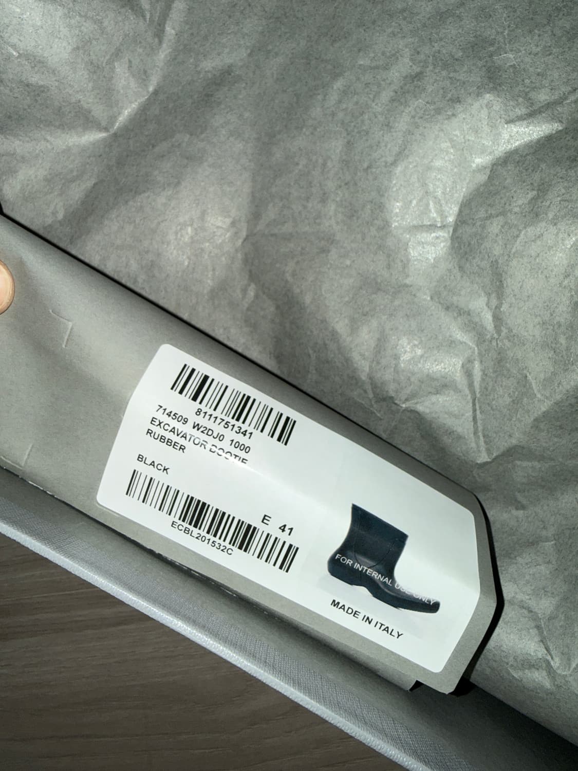 새상품 발렌시아가 엑스카베이터 러버 부츠 상품이미지2