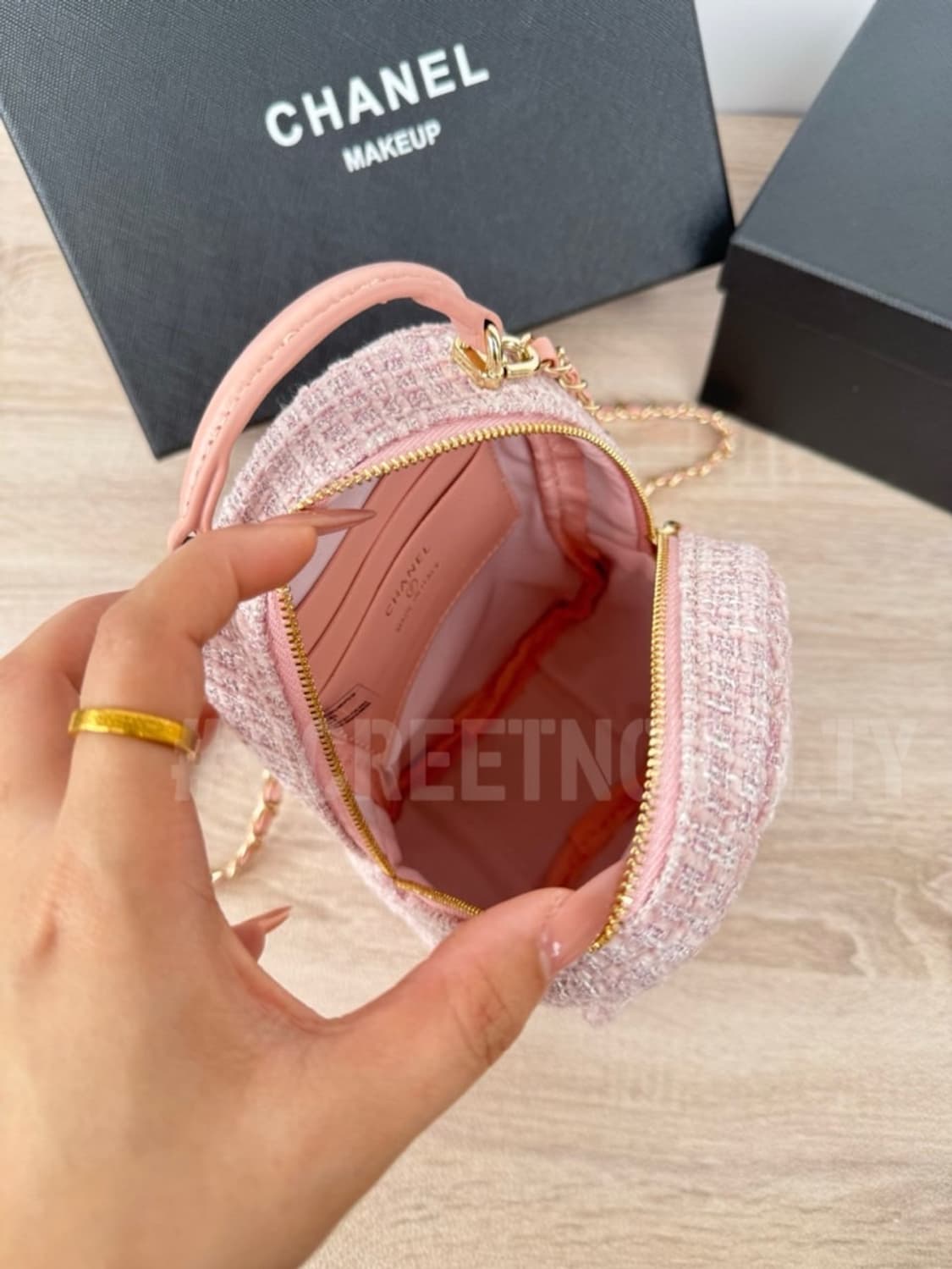 샤넬뷰티 트위드 미니백팩 핑크 기프트 백 상품이미지9