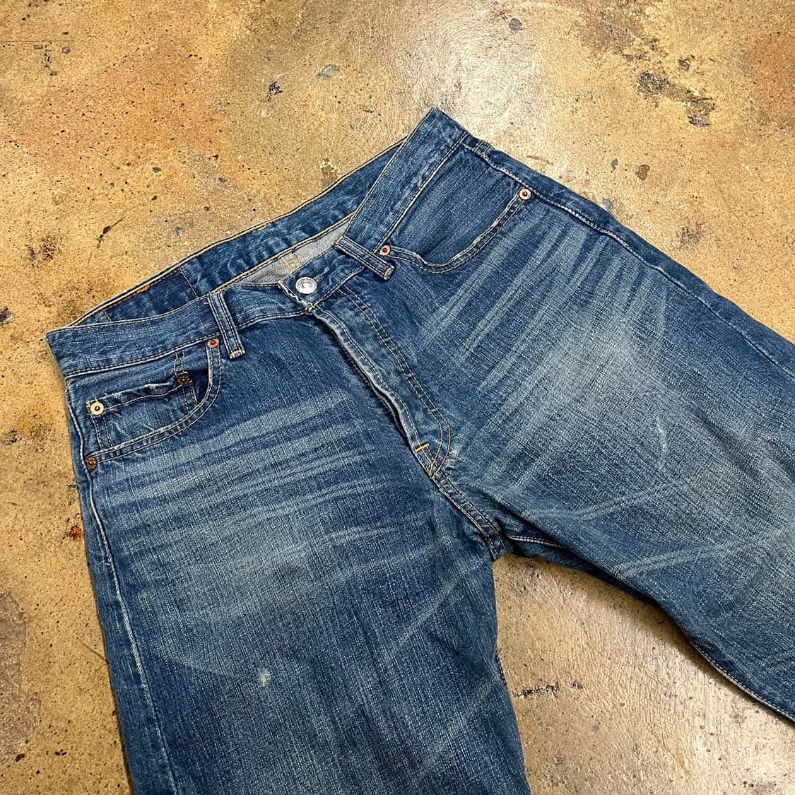 [정품] 리바이스 워싱 데님 청바지 b15 상품이미지1