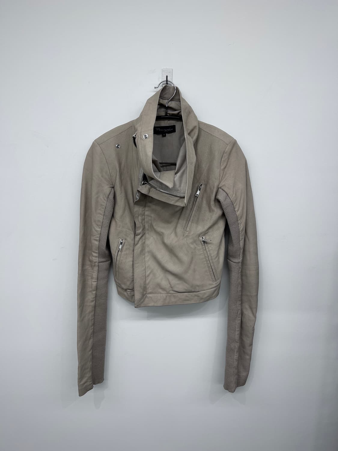 Mercurylux 고트스킨 투웨이 하이넥 자켓 상품이미지1