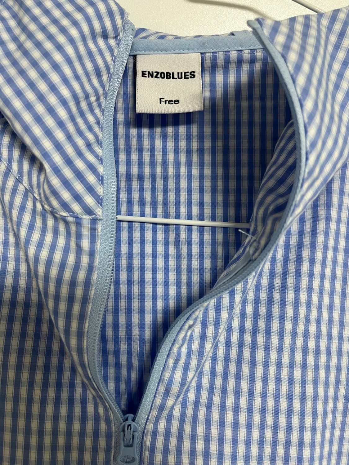 Enzoblues 엔조블루스 체크 바람막이 상품이미지1