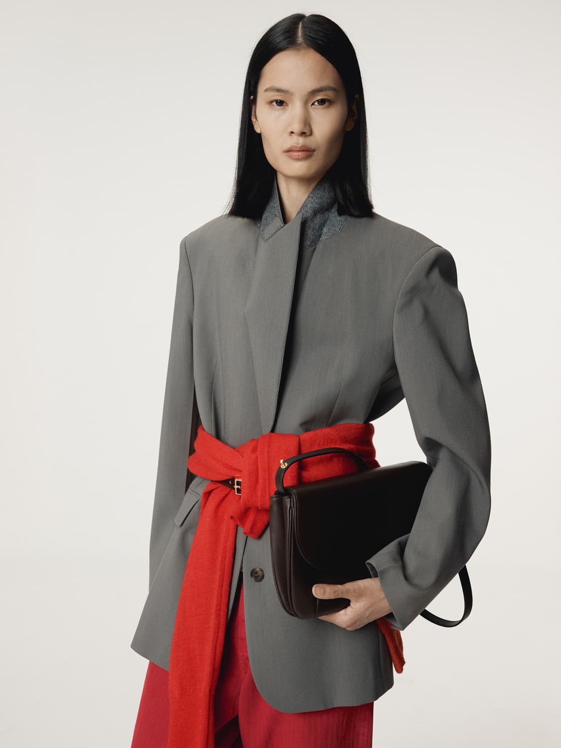 렉토 RECTO 테일러드 수트 자켓 그레이 상품이미지3