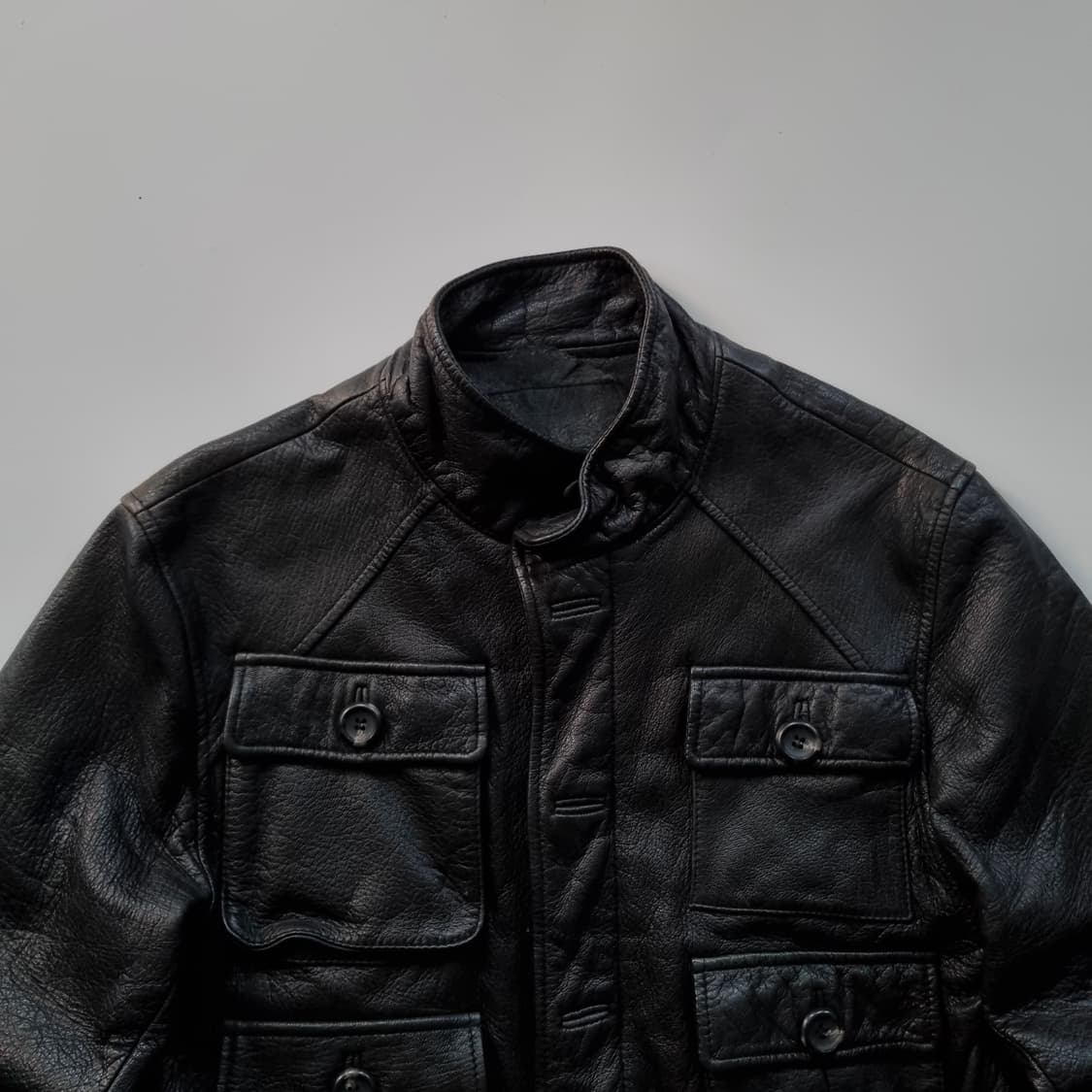 이태리 빈티지 6포켓 레더자켓  상품이미지4