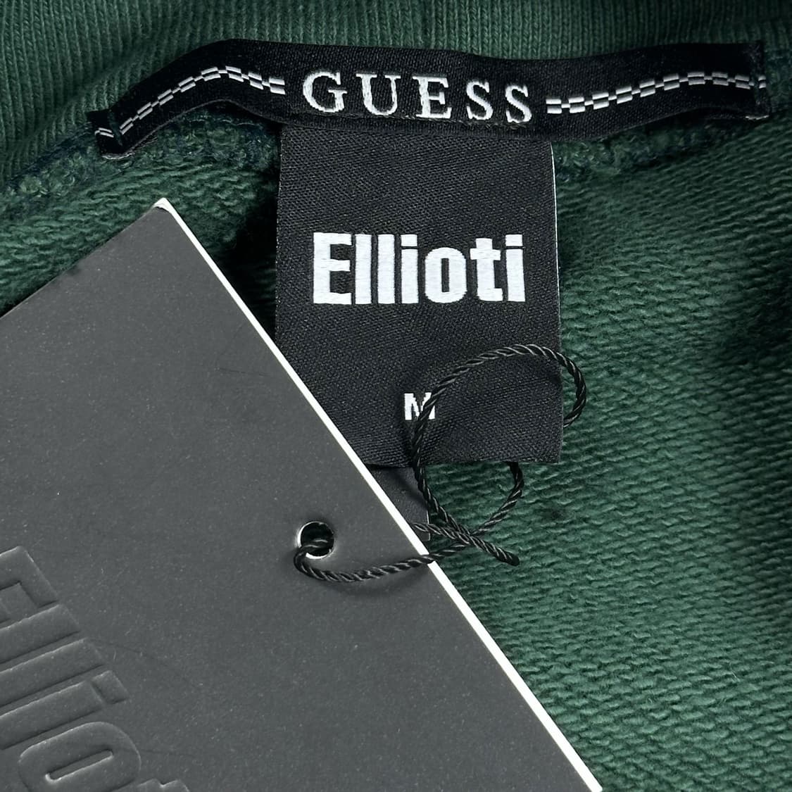 게스 x 엘리오티 그린 백로고 후드티 (실측 L) 상품이미지6