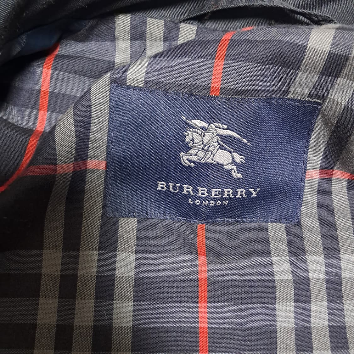 정품 버버리 남성 트렌치 코트 네이비 50 R(약100) 상품이미지6