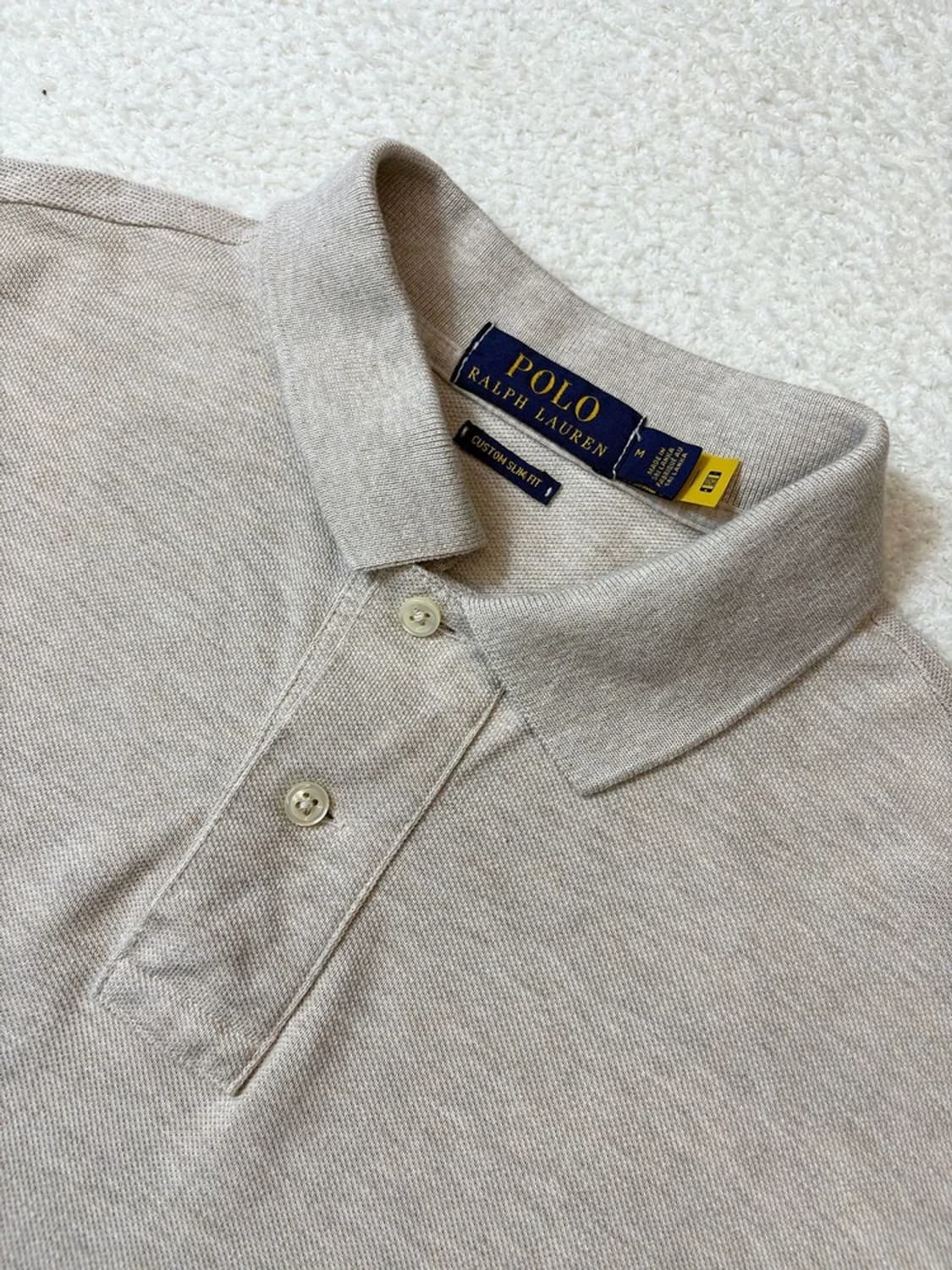 폴로 랄프로렌 큐알 신형 솔리드 카라 롱슬리브 PN6271 상품이미지3