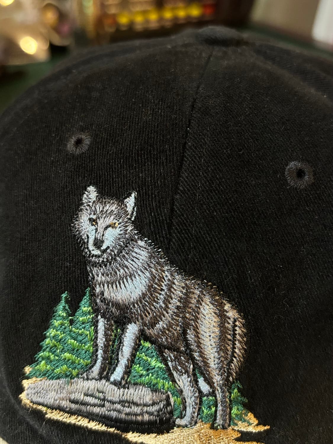 washington 늑대 자수 투톤캡 상품이미지4