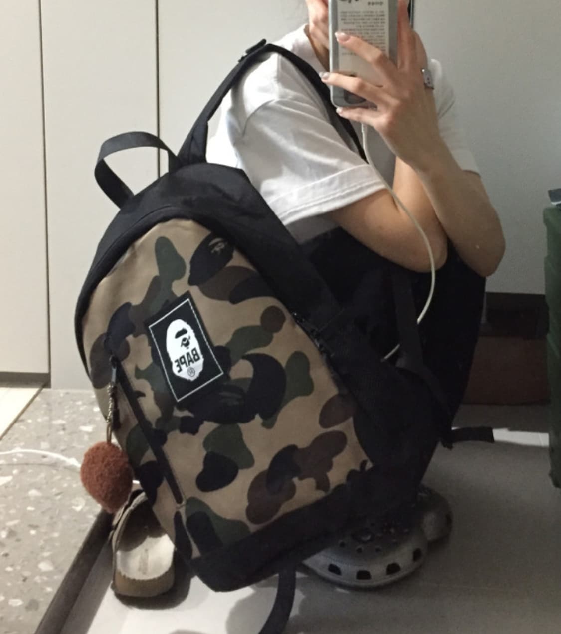 베이프 가방 백팩 (키링 포함) 새상품 정품 상품이미지1