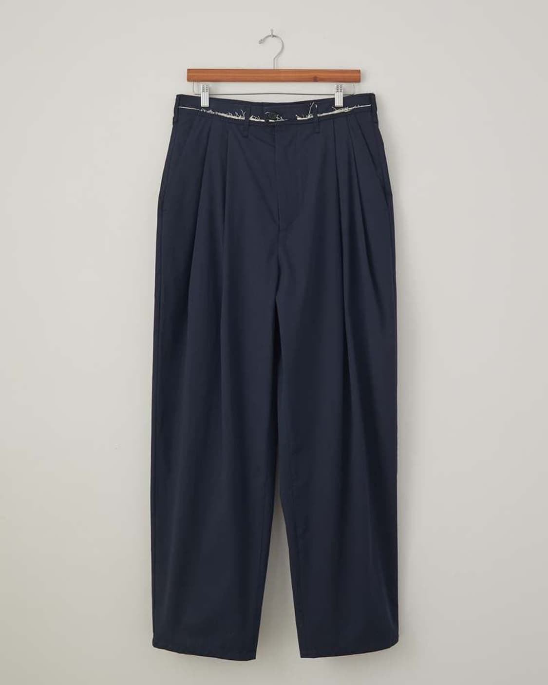 카미엘 포트젠스 슈트팬츠 코튼 네이비 상품이미지2