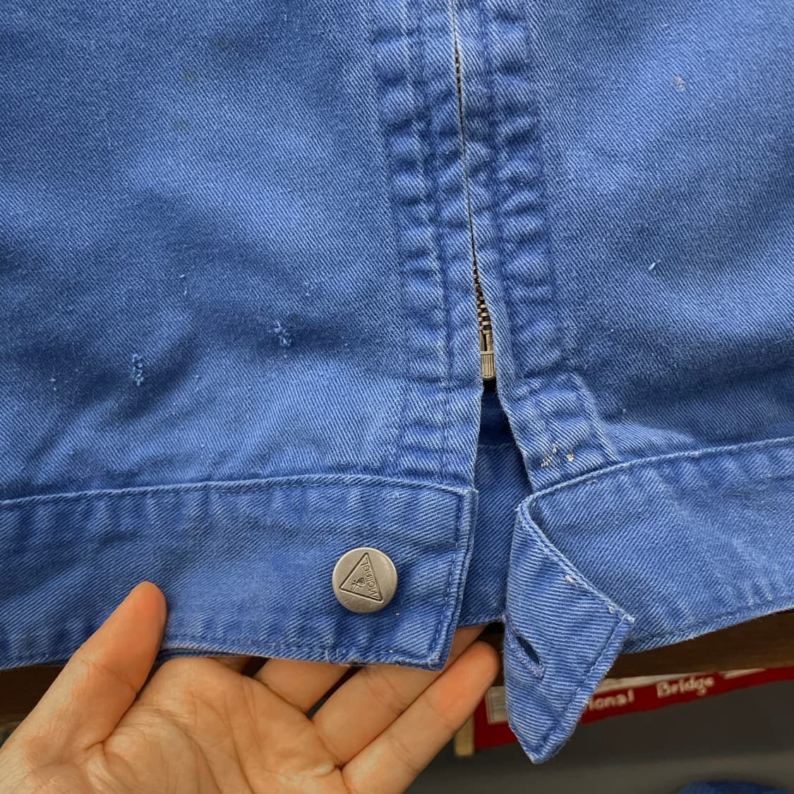 70s-80s 프렌치 워크 집업 자켓 / 빈티지 초어 자켓 워크 웨어 상품이미지5