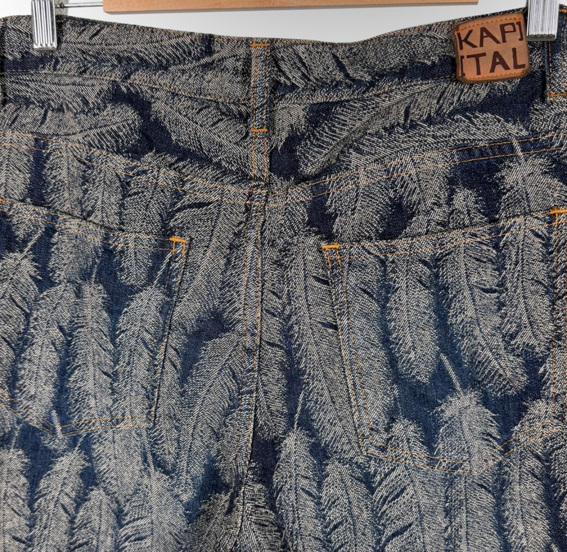 [28] 캐피탈 12oz 맥파이 데님 페더 부츠컷 데님 팬츠 오카벨보 상품이미지6
