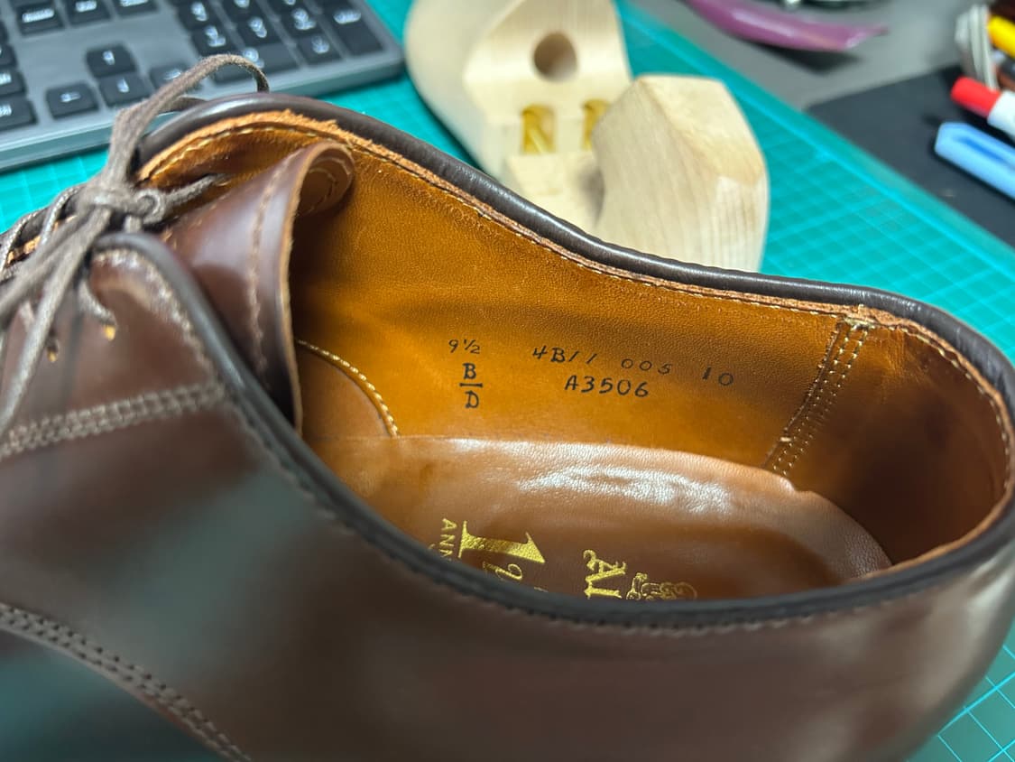 알든 컬러4 코도반 캡토 더비 상품이미지8