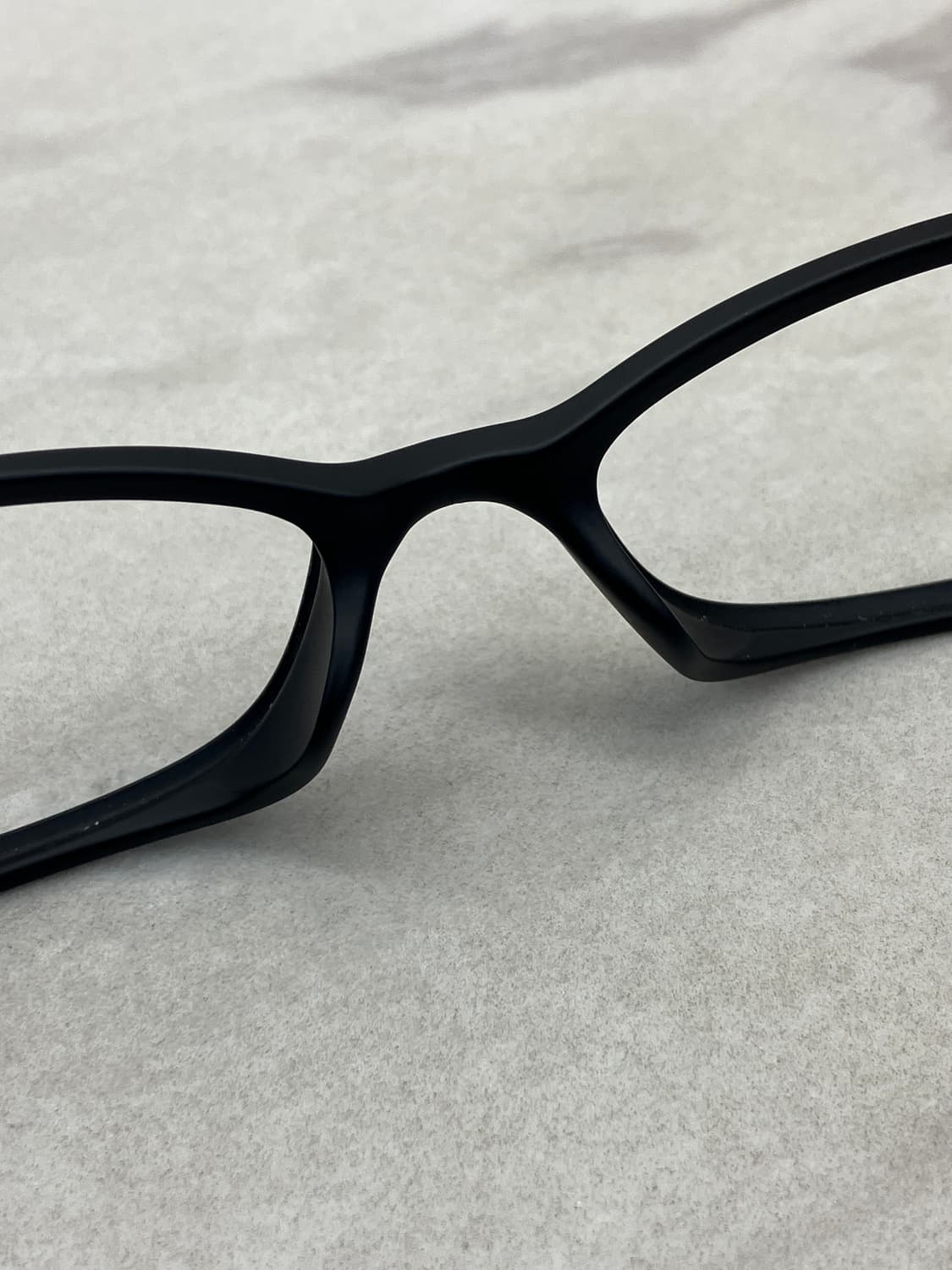 에스쁘아 Espoir 매트 블랙 소프트 스퀘어 뿔테 안경 상품이미지4