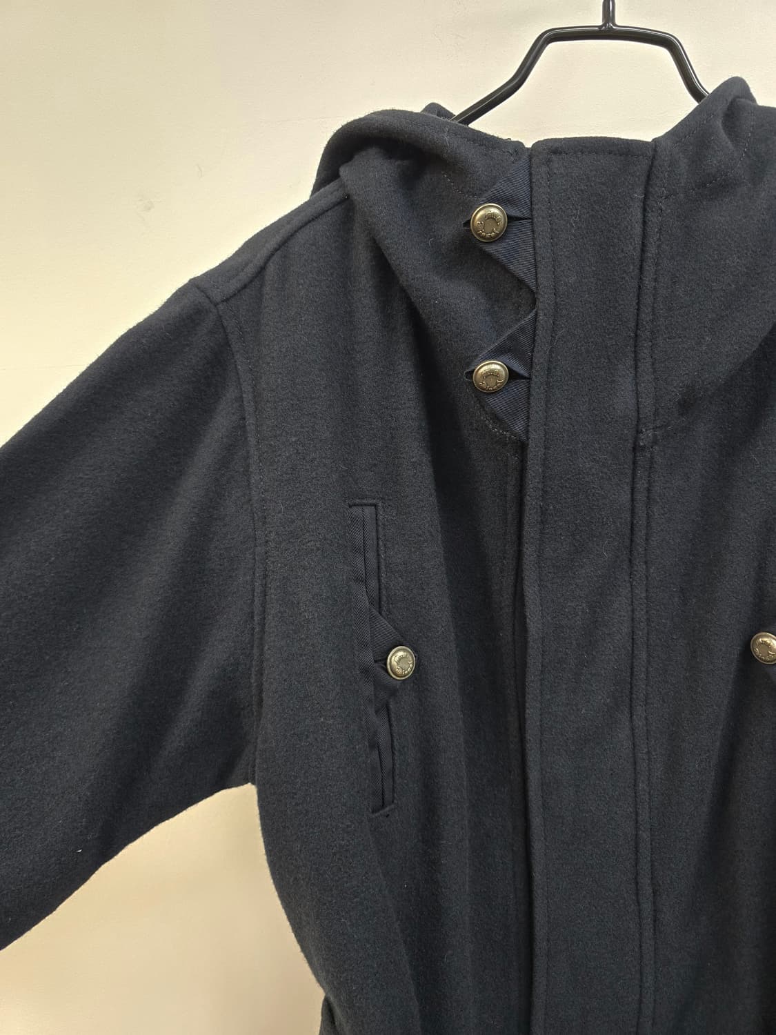 디젤 아카이브 벨티드 후드 울 코트 상품이미지5