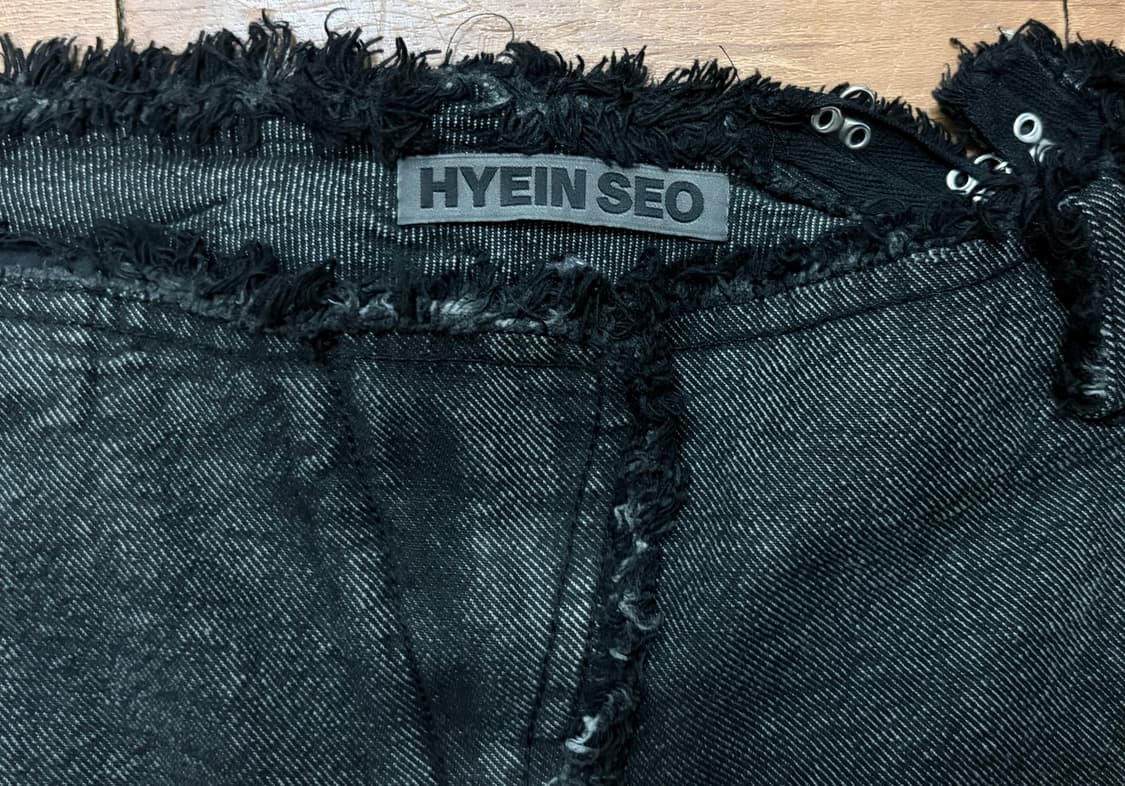 혜인서 블랙 데님 미니스커트 2사이즈 상품이미지5