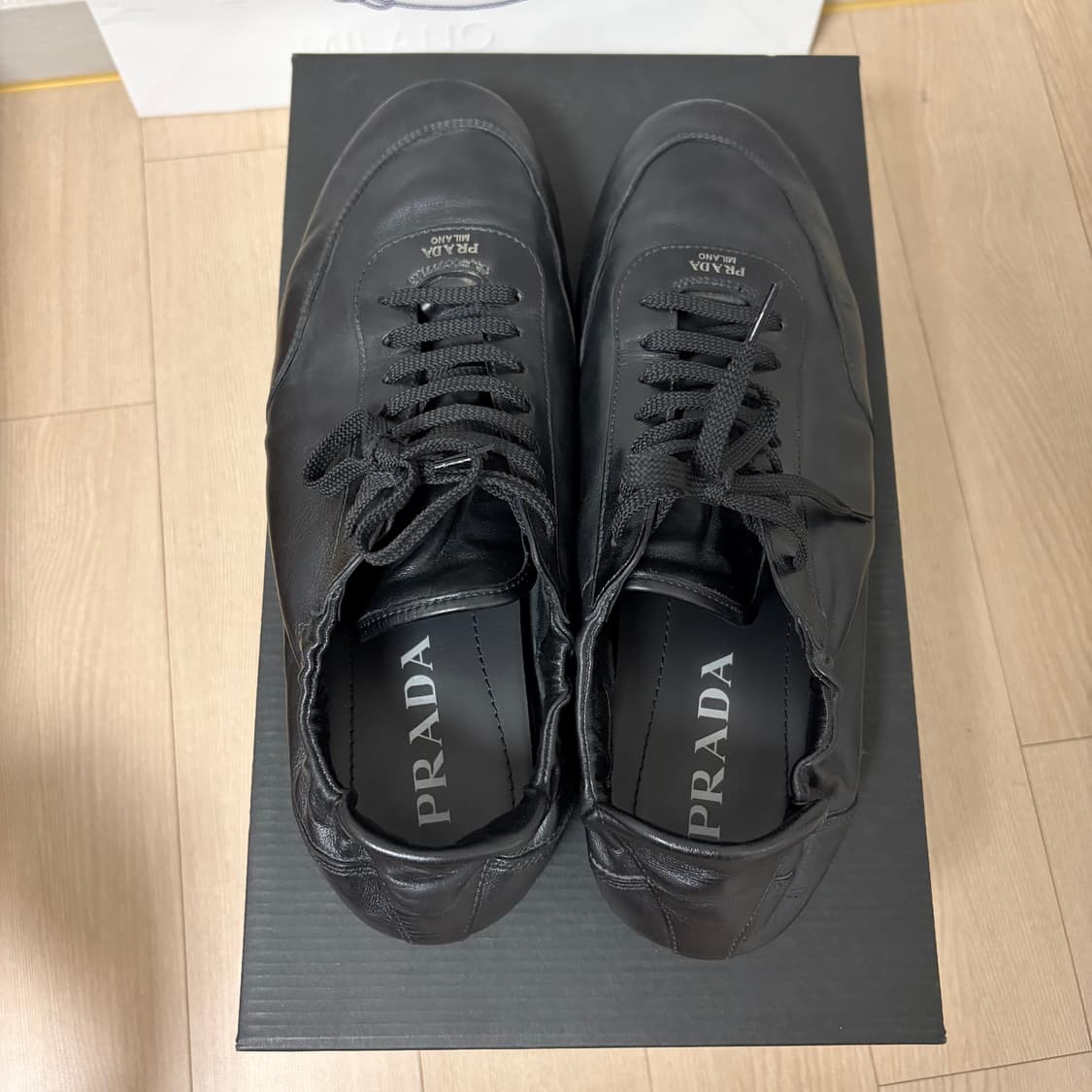 프라다 컬랩스 PRADA Collapse 레더 스니커즈 270 UK8 상품이미지5