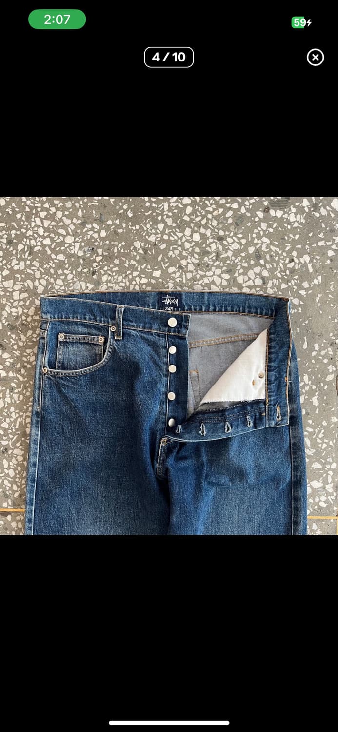 90-00s 올드 스투시 데님 팬츠 상품이미지4