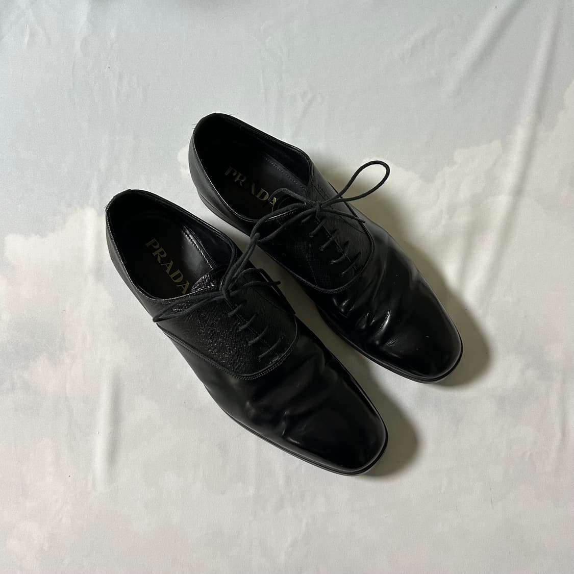 Prada spazzolato plain toe derby 상품이미지2