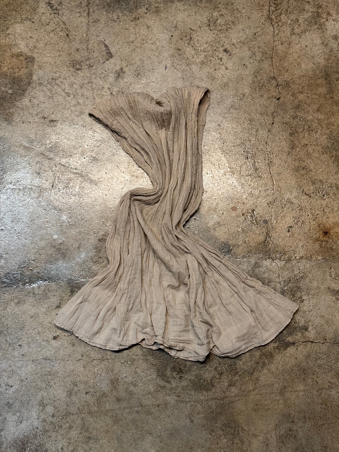 OS )HANDMADE India Cotton Pleats Muffler 상품이미지2