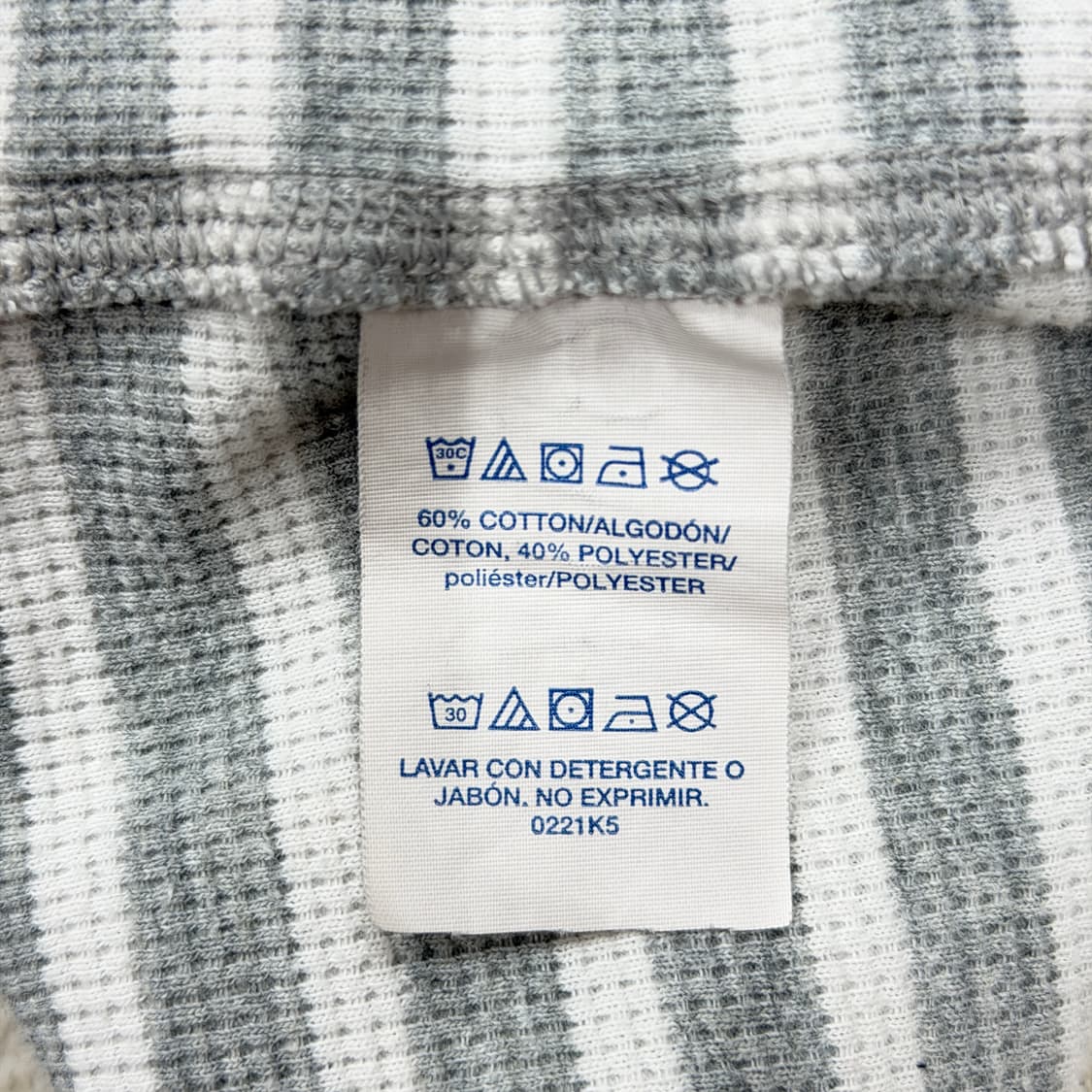 폴로 랄프로렌 코르티스 엄성현 와플 롱슬리브 긴팔티 그레이 M 상품이미지6