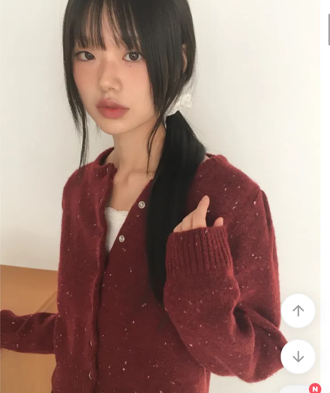 셔링 니트 가디건 상품이미지3