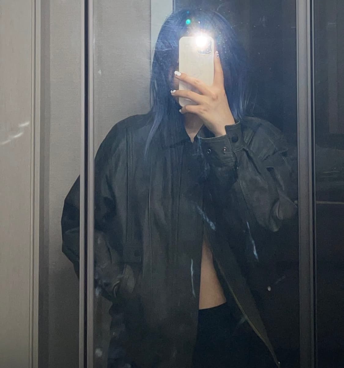 빈티지 카키 봄버 상품이미지3