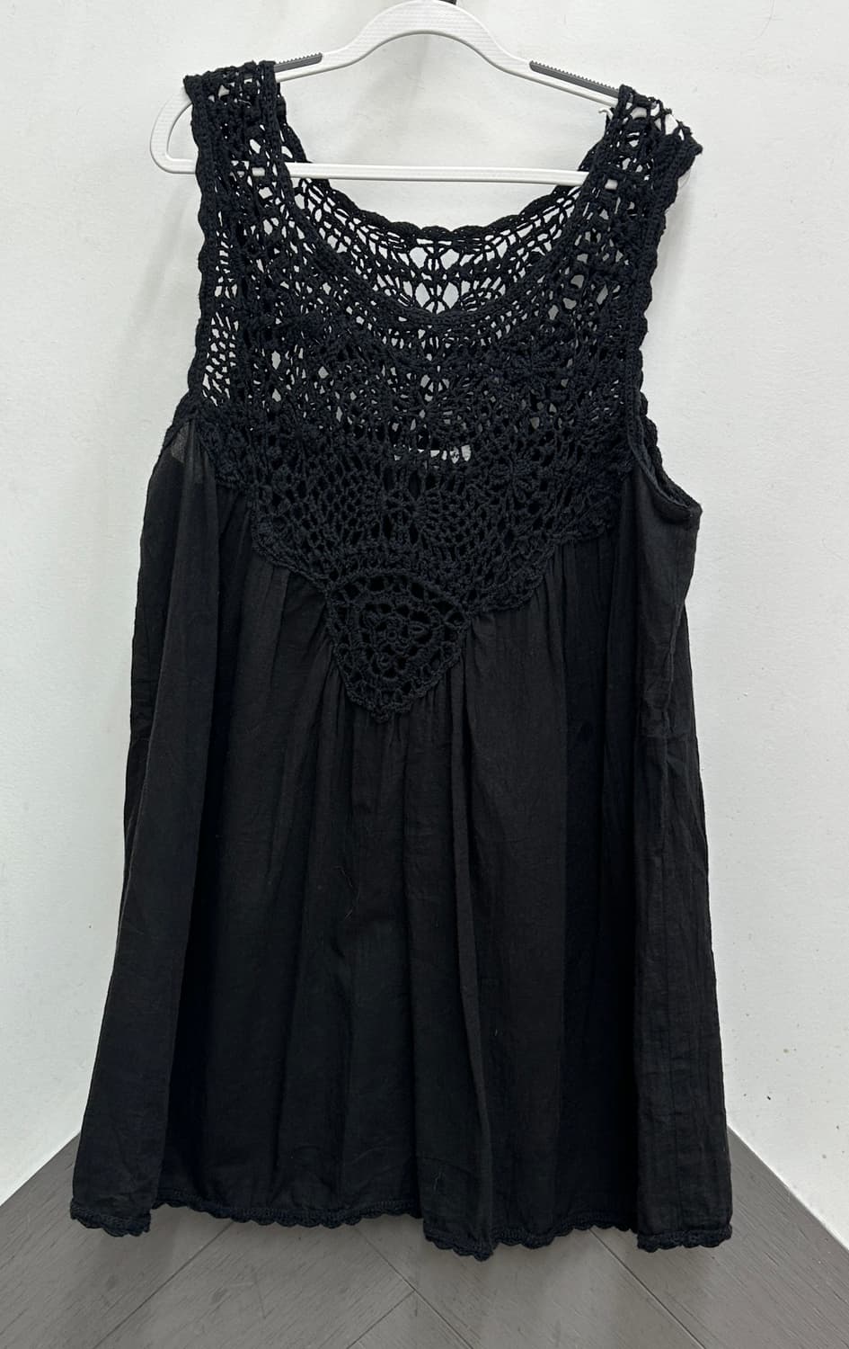 🤍하구미의 페어리 블랙 그런지 코디세트🤍 프릴 패치워크 레이스 원피스 상품이미지5