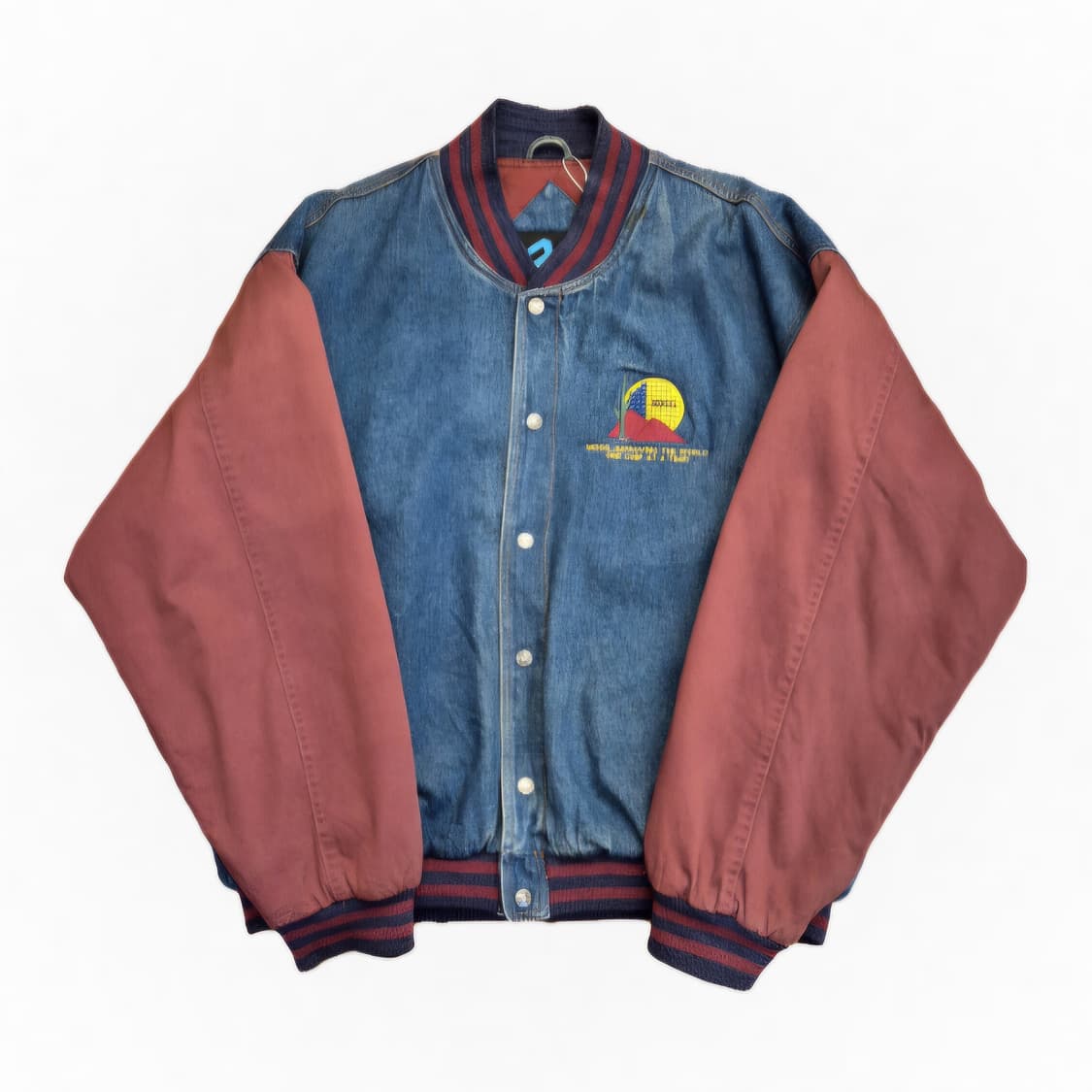 Tri-Mountain 데님 바시티 자켓 2XL 상품이미지1