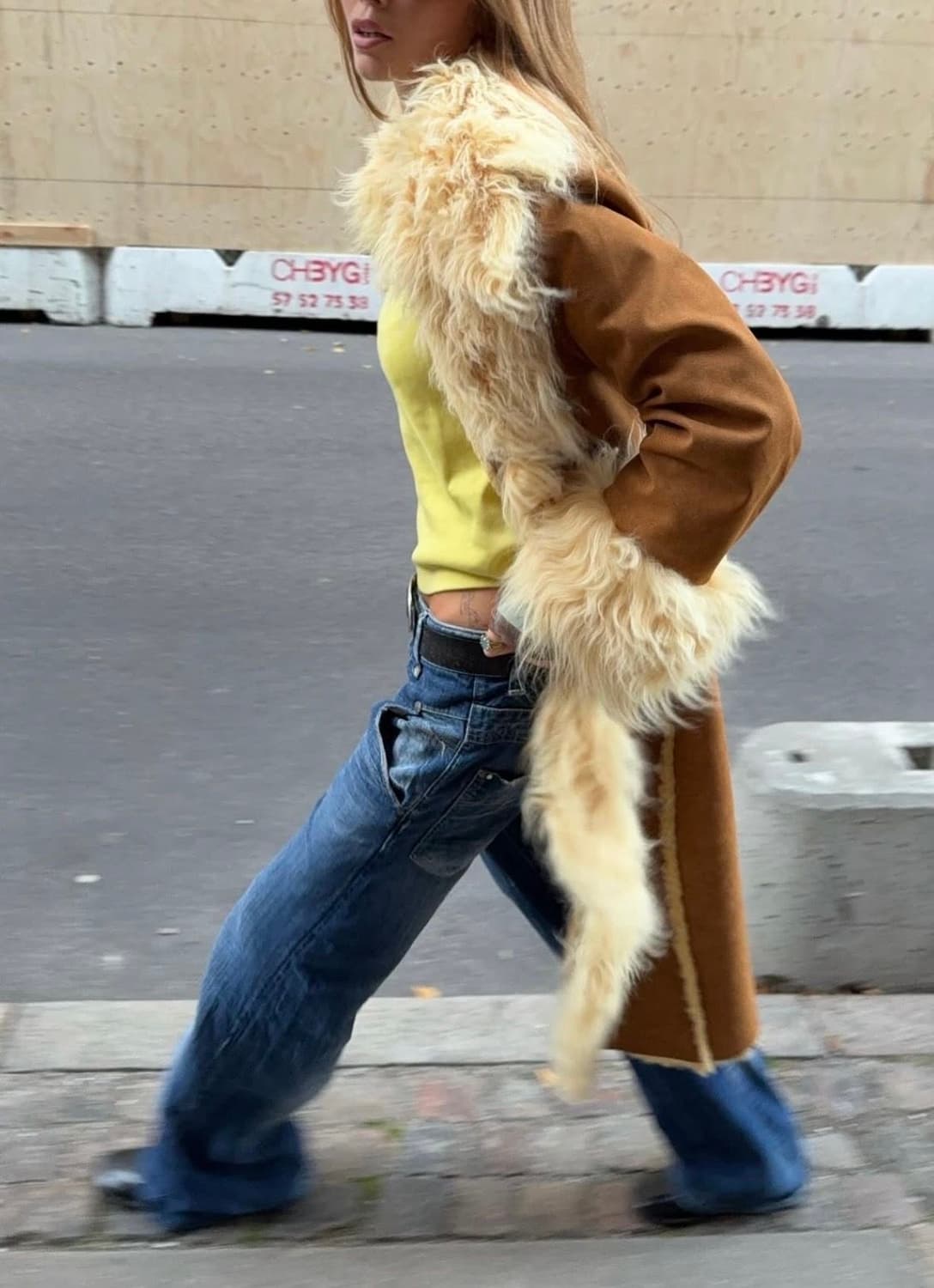 The Beige Fur Trim Coat 상품이미지7