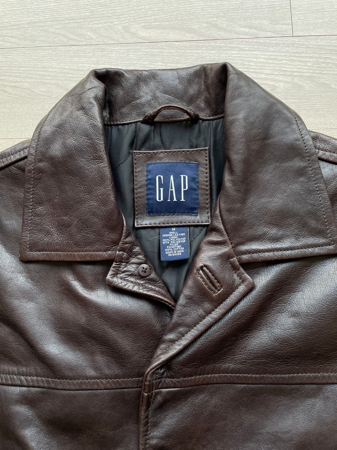 90s 올드갭 레더 카코트 브라운 gap carcoat 상품이미지3