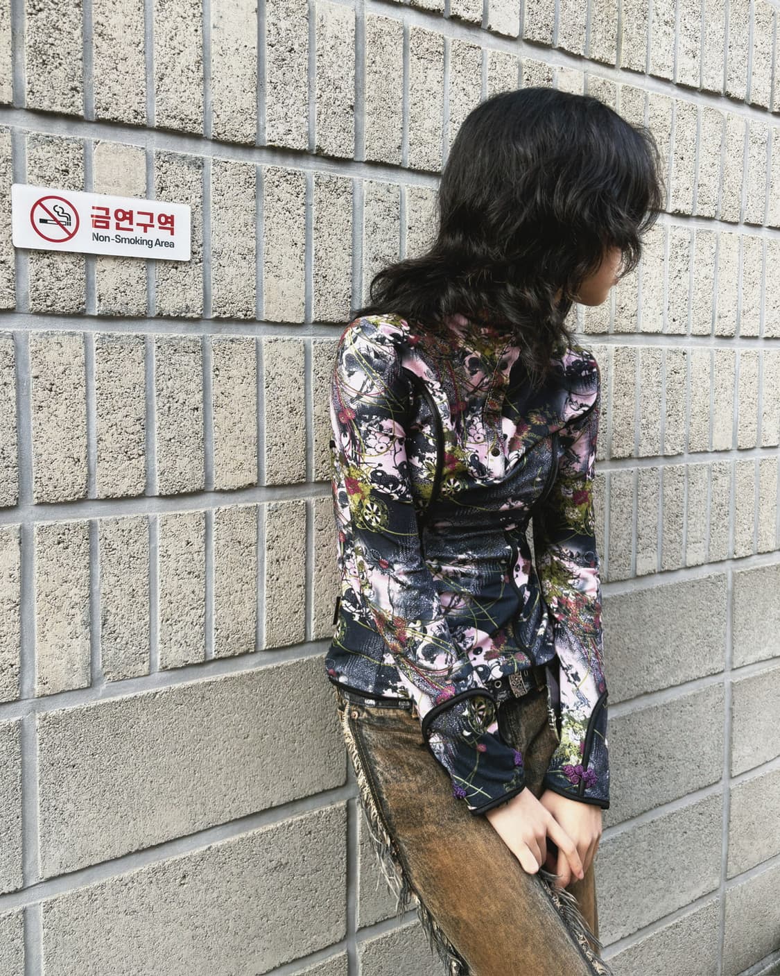 오즈온 오리엔탈 패턴 매쉬 롱 슬리브 상품이미지4