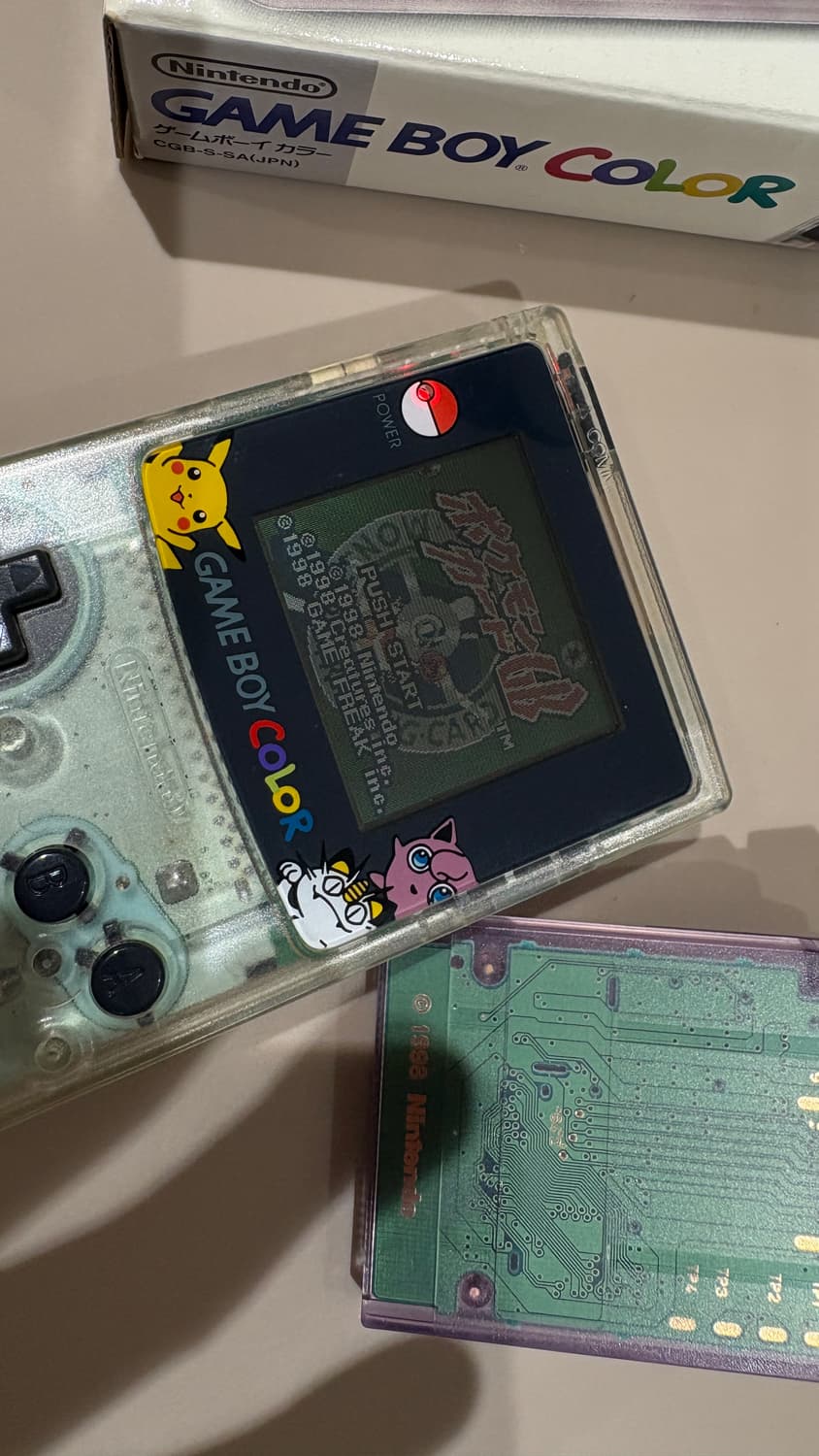 신품급) 닌텐도 포켓몬 게임보이 컬러 CGB(gbc) 풀박스 상품이미지2