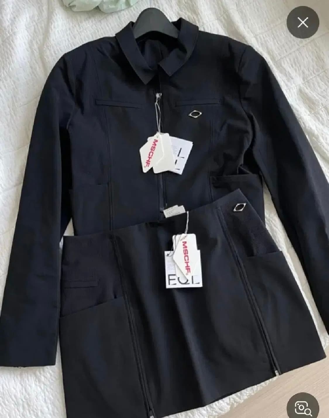 미스치프 유니폼 자켓 셋업 블랙 상품이미지7