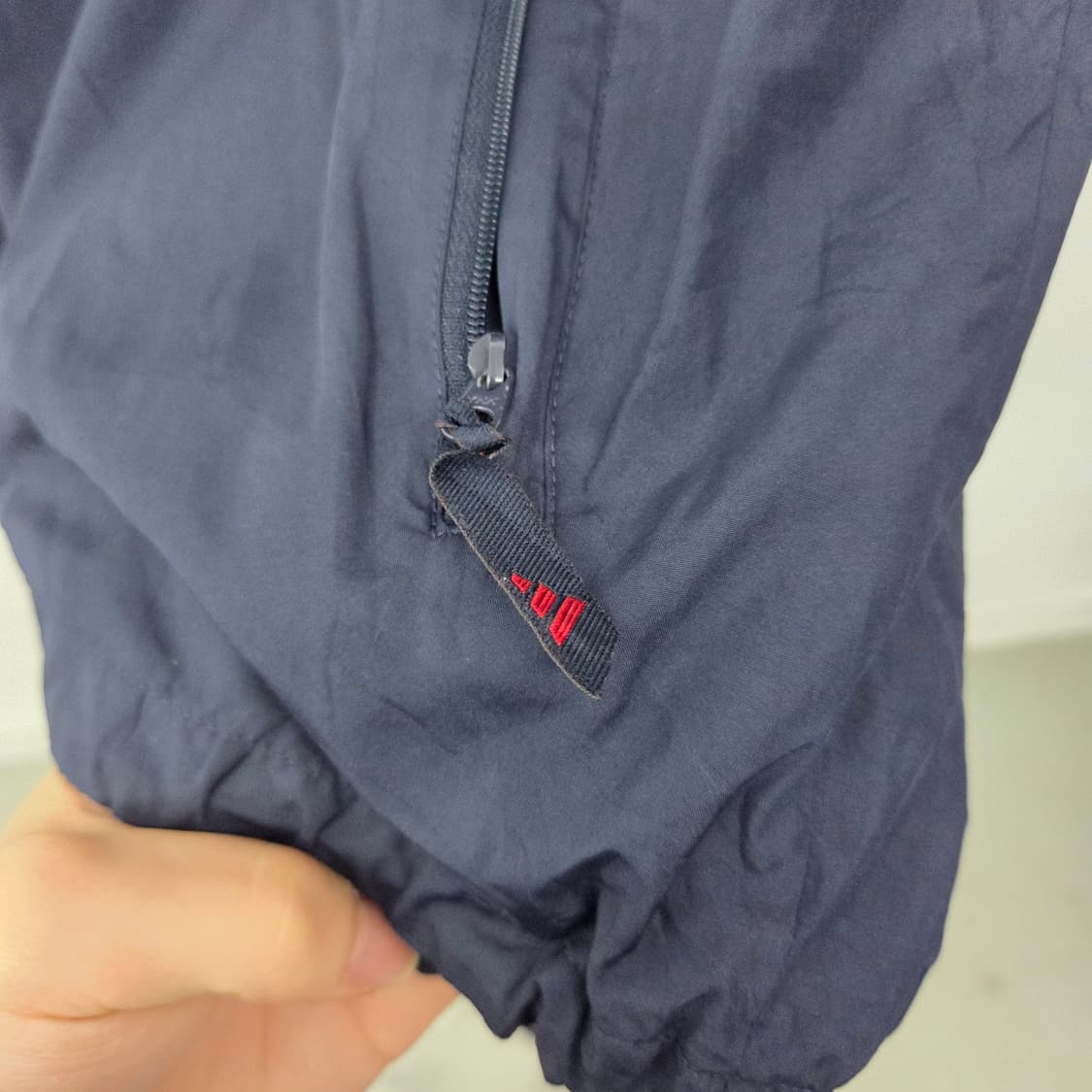 아디다스 후드 바람막이 네이비/레드 아디다스XL 상품이미지5