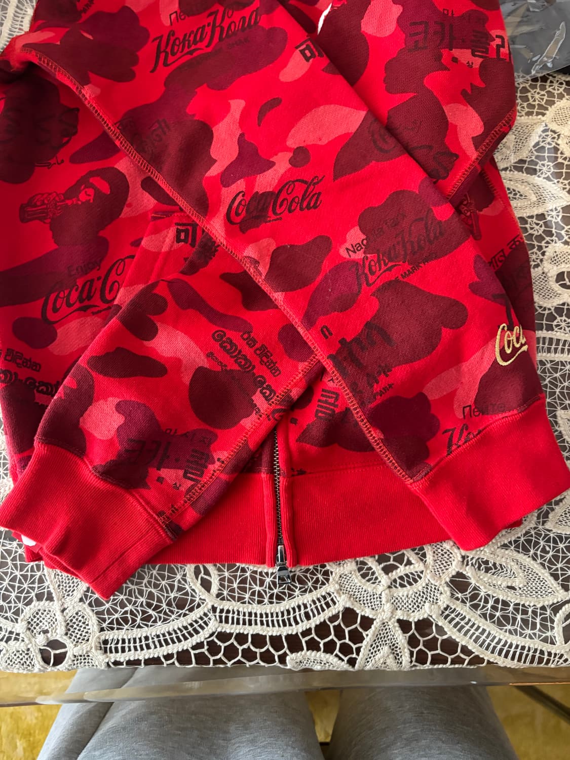 베이프 코카콜라 콜라보 풀 후드집업 xs (희귀매물, 소장용) 상품이미지9