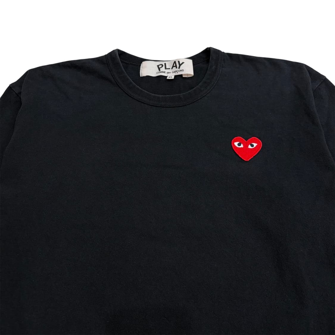 꼼데가르송 레드 와펜 블랙 롱슬리브 긴팔 티셔츠 xl 상품이미지3