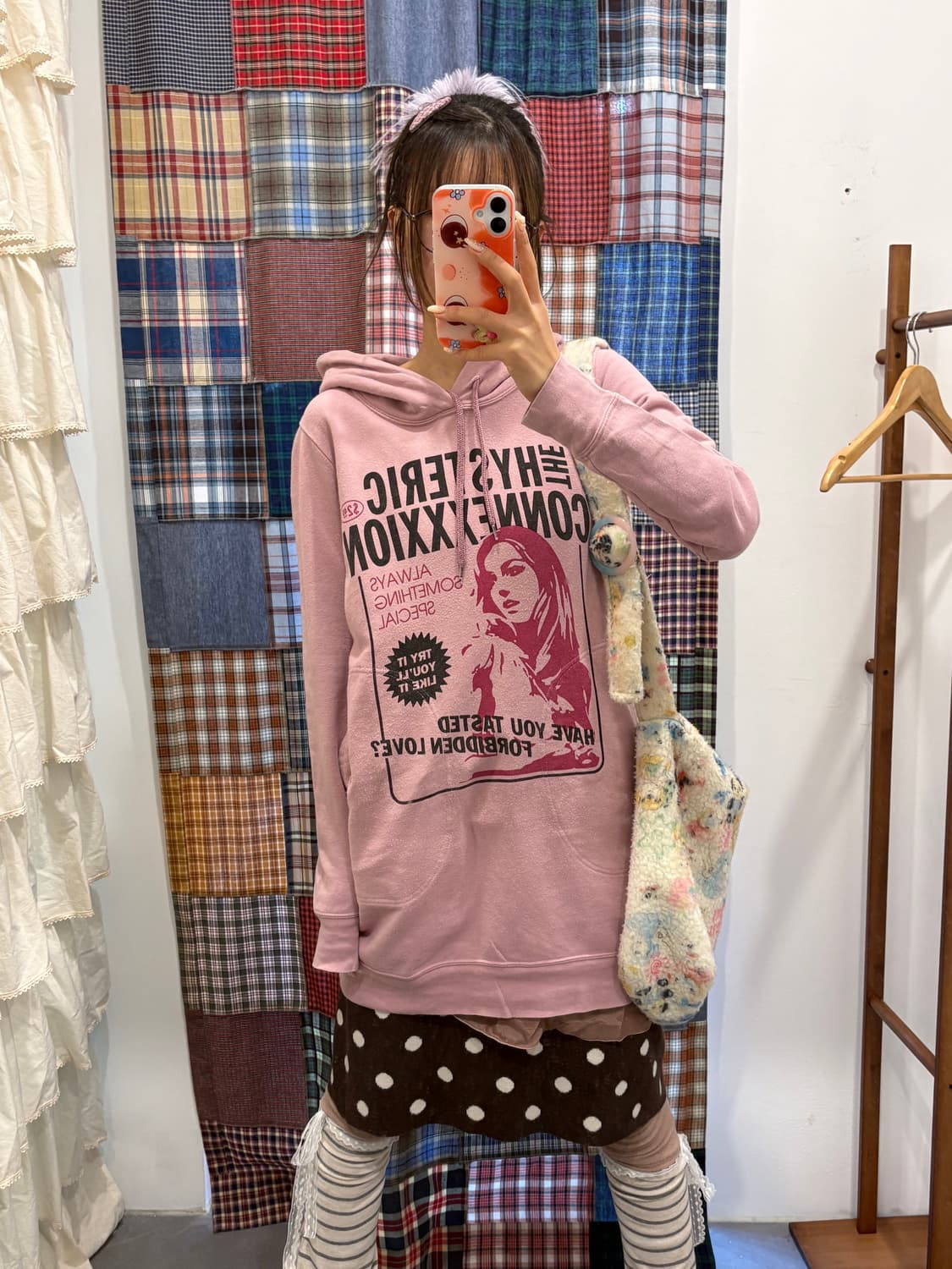 히스테릭글래머 핑크 후드원피스 상품이미지3