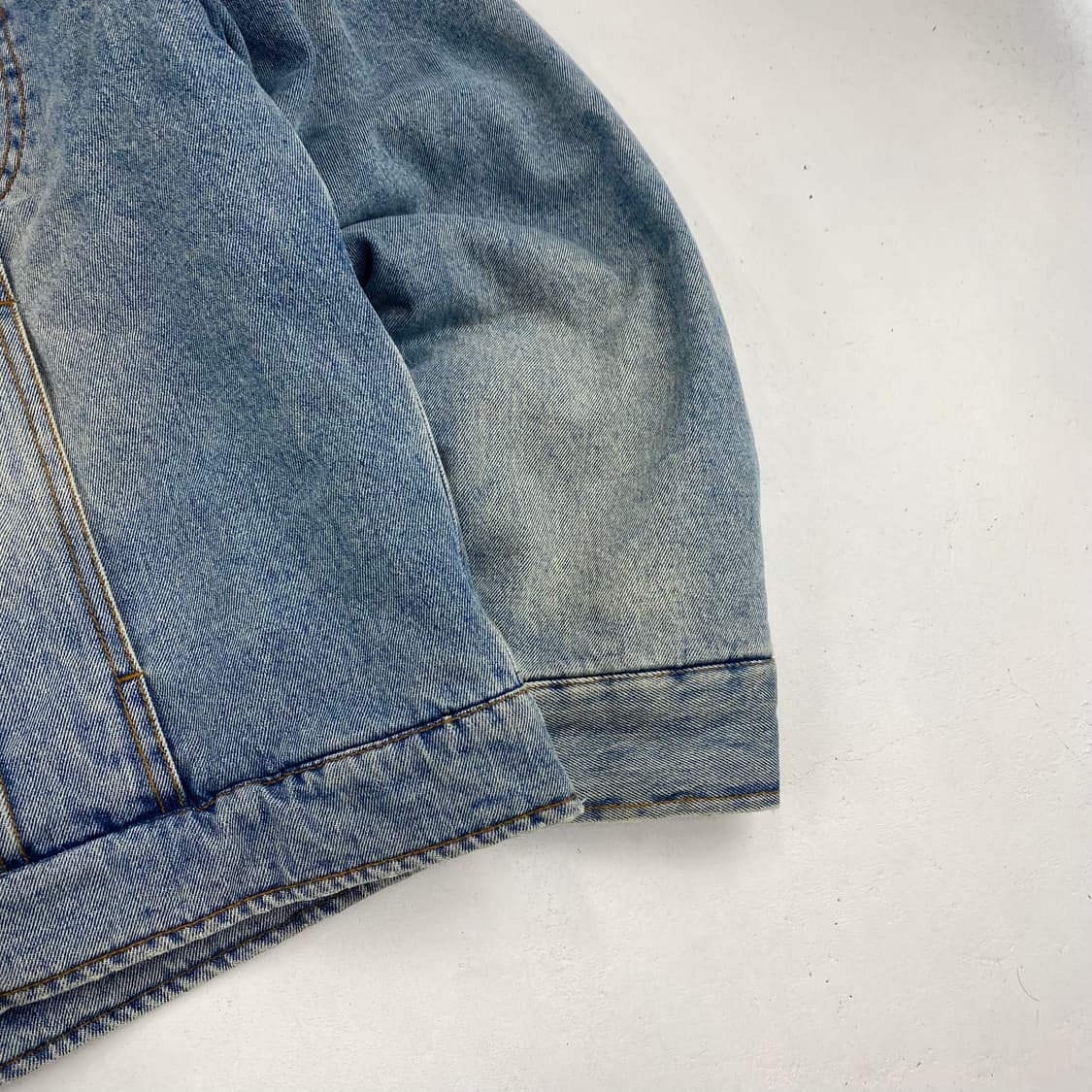 쿠어 머드 다잉 페이드 인디고 누빔 데님 자켓 (103) 상품이미지7