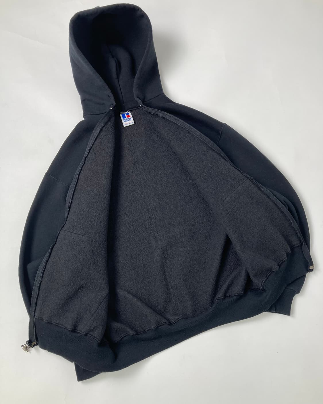 90s Russell Zip Up Hoodie (black) 상품이미지8